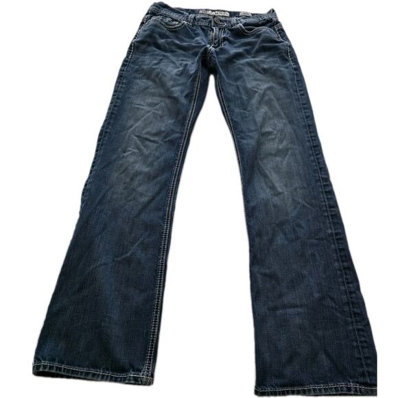 Buckle BKE Jeans Mens 30R (30x30) Blue Carter Bootcut Thick Medium Wash Denim - Picture 1 of 11